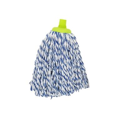 China Sustainable The factory at a low price Cheap super water absorbent strip cotton yarn wet mop head for sale