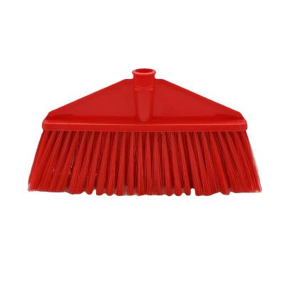 China Hot-sale Indoor Cleaning Broom Household Cleaning Plastic Floor Broom Brush With Soft Fiber for sale