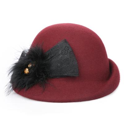 China Fashion Classic New Australian Airline Stewardess Top Hat Wool Beret for sale