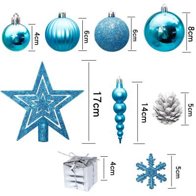 China 2021 popular christmas gift factroy fashionable outdoor christmas ball and christmas ball christmas decoration supplies for sale