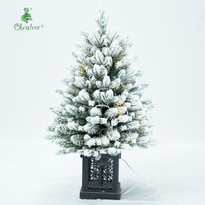 China Popular Christmas Gift Christmas Tree Assembling Snowflake Christmas Tree Decorations PVC Artificial Christmas Tree for sale