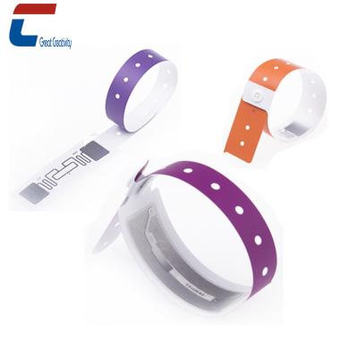 China Hospital Activity Events One Time Use Paper Wristband Cheap Tickets RFID Paper Wristbands, Plastic Wristband Manufacturer for sale