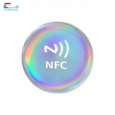 China Waterproof / Epoxy Media NFC Sticker Waterproof Social Programmable NFC RFID Tag for sale