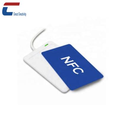 China Customized membership management printing transparent nfc pvc plastic paper cards / transparent nfc business cards for sale