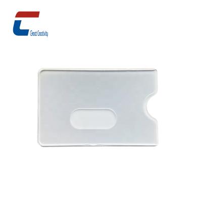 China New Business Card Style Clear Holder For Credit Card Slide Transparent PVC ID Card Holder,Clear Card Holder for sale