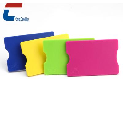 China Custom Reusable Tough Eco-friendly ABS Eco-friendly Anti-theft RFID Blocking Credit Card Sleeves for sale