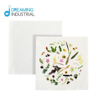 China Sublimation Viable Double Layer Rectangle Place Mat Double Sided Printable Place Canvas Mat for sale