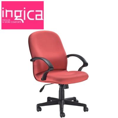 China (Height)Taiwan Adjustable Middle Back Cushioned Visitor Office Relaxing Chair With Wheel for sale