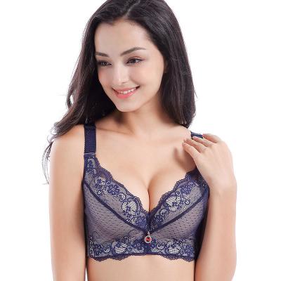 China Seamless Seamless Bra Push Up Padded Bras For Women Lace Up Plus Size Bra for sale