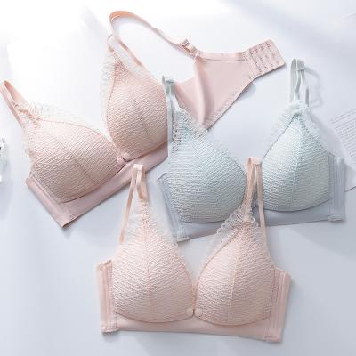 China Seamless Baby Feeding Bras Front Open Buckle Nursing Bra of Pregnant Women Lingerie for sale