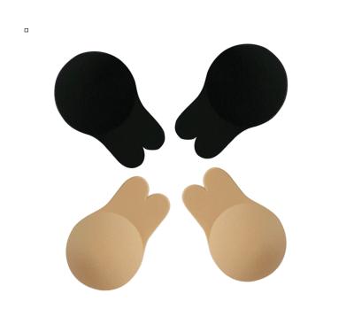 China Breathable Rabbit Shape Women Pies Silicone Reusable Adhesive Nipple Covers Set Invisible Breast Pads Gel Bra for sale