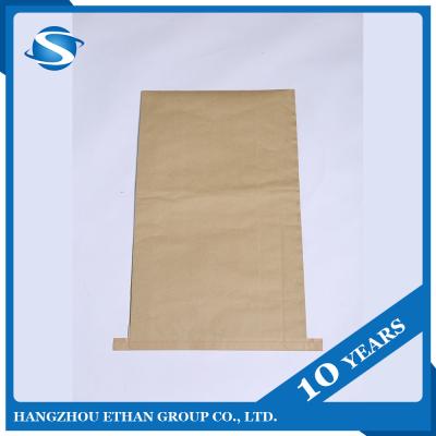 China 2021 New Design 25kg 50kg Recyclable Brown White Craft Kraft Paper Laminated PP Woven Bag For Cement Charcoal BBQ Grill Chemical Clearing for sale