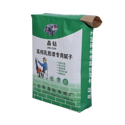 China 2021 recyclable new design 25kg 50kg 20kg 3ply 2 ply white brown kraft paper craft papers with flexo print for cement cements cement for sale