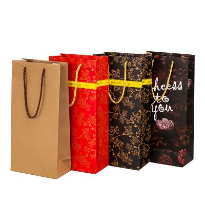 China Various Colors Recyclable High Quality Customized Glossy Gift Packaging Recyclable Paper Bags for sale