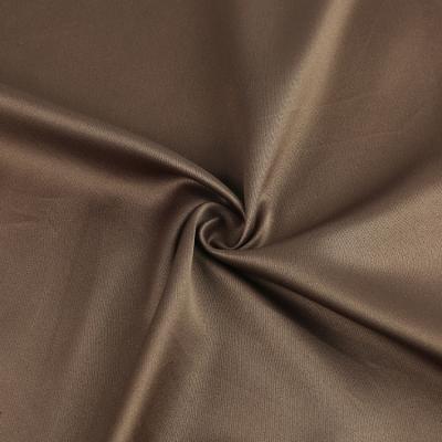 China Wholesale Flame Retardant Satin Fabric Tear-Resistant Polyester Plain Weave , Recycled Polyester Satin Fabric for sale