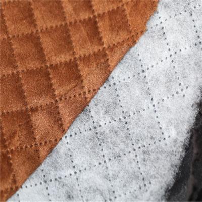 China Hot Sale Memory Suede Microfiber Waterproof Synthetic Quilting Quilted Filling Fabric For Down Jacket for sale