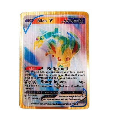 China Original 3D PVC Card Pokemond English Version Anime Card Pikachu Charizard Trade Game Battle Card Album French-Spanish 2023 Gift for sale