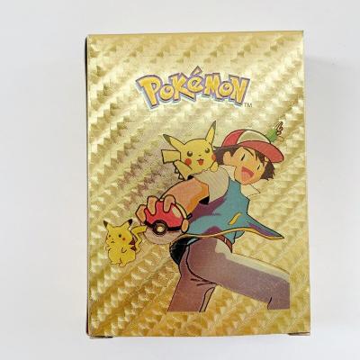 China Entertaiment Game Cards 27/55/58 New Pcs Spain English French Version Push Monday Cards Battle EX MEGA TEAM VGX TAG Pikachu Rare Push Monday KidsToys for sale