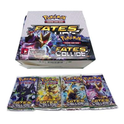 China Entertaiment Pokmon Game Cards 324/360 Pcs/Set Cards Toys Sun&Moon Stars Collectible Box Card French-English Spanish Shiny Energy Trainer for sale