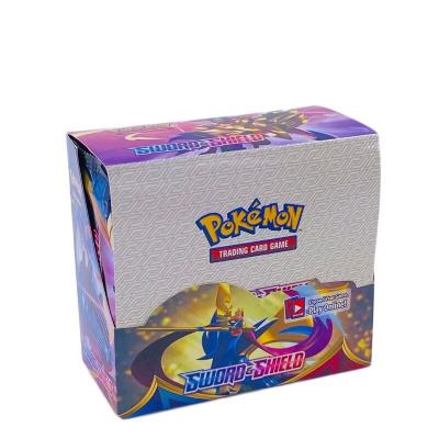 China Entertaiment Game Cards 2023 Anime Push Monday Cards English 324/Box Scarlet&Violet Booster Box Chilling Reign Pokmon Pikachu Game Card Kids Toys Gift for sale