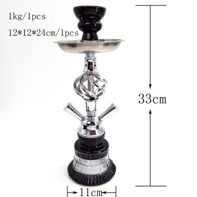 China Wholesale German Hookah Shisha Khalil Mamoon Richman Russian Gravity Shisha Glass Car Stainless Steel Shisha Pipes Durable Hookah 2 Pipes for sale