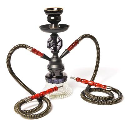 China Hookah set hubbly bubbly shisha shisha narguile aluminum glass smoking narguile wholesale cheap durable for sale