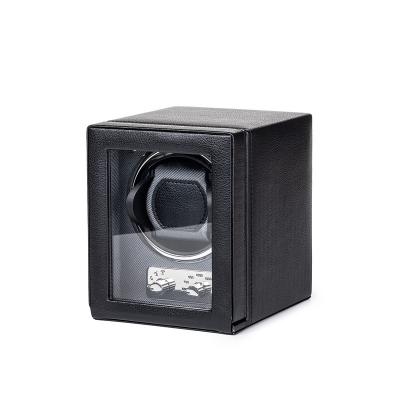 China Automatic Watch Winder Leather Box Logo Watch Winder PU Watch Winder for sale