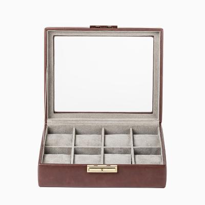 China PU Eco Leather Watch Boxes Watch Box Watch Box Safe Luxury for sale