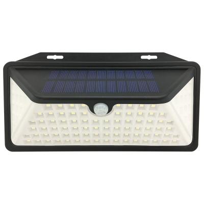 China Garden 102 Led Outdoor Waterproof IP65 Sensor Wall Street Solar Garden Light with Front Touch Switch for sale