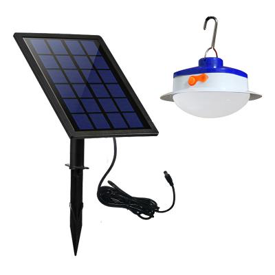 China New Residential Portable LED Split Rechargeable Solar Camping Light With Hook for sale