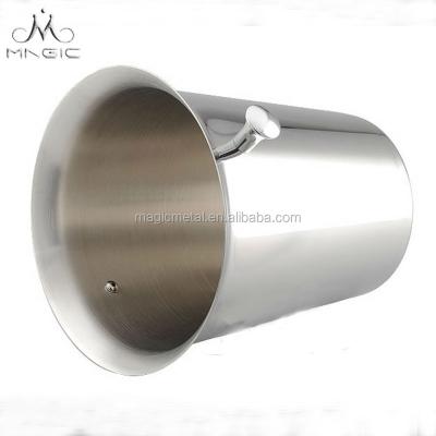 China Large Barware Stainless Steel Sustainable Ice Champagne Bucket for sale