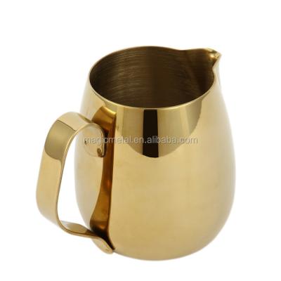 China CREATIVE gold stainless steel plated milk jug can hold 200ml for sale