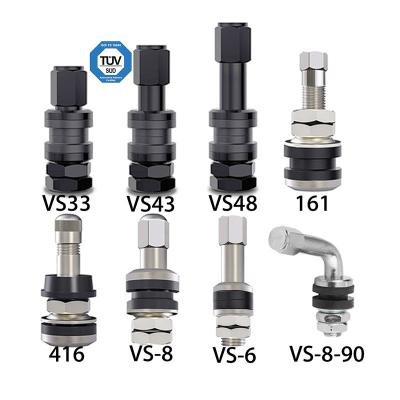 China Factory Supply TR33E VS33E TR43E VS43 TR48E VS48 VS-8 VS-45 PVR30 Tubeless Tire Valve Tire Valve Stems from Brass or Aluminum Alloy Tire Valve Manufacturer for sale