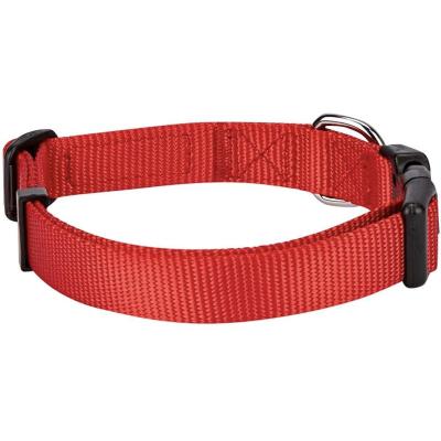 China Lights Factory Direct Classic Adjustable Nylon Dog Collar With Matching Buckles for sale