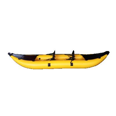 China 0.9mm PVC Hand Work Fast Shipping 2 Person Custom Fishing Kayak for sale