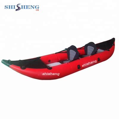 China China 0.9mm PVC Inflatable Kayak 2 Person Packing Kayak Cheap Fishing Kayak Sale for sale