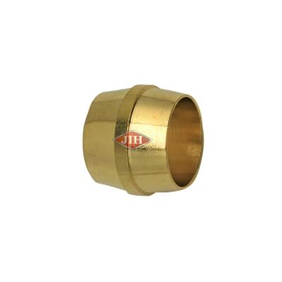 China Air Brake Fittings For Nylon Tube Nylon Air Brake Sleeve Ferrule SAE DOT Air Brake Brass Fittings For Nylon Tube OD 1/8