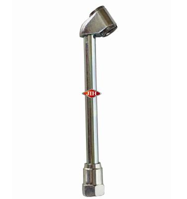 China Steel 1/4 NPT Double Head /Foot Chuck, Angled, Tire Tool, Air Chuck, Open End, Steel, Galvanized for sale