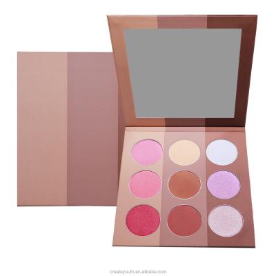 China Custom Sunscreen Colors Blush, Highlight, Contour Palette For Private Label Powder for sale