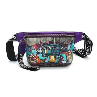 China Colorful Water Proof Fashion Chest Bag Cartoon Waist Bag for sale