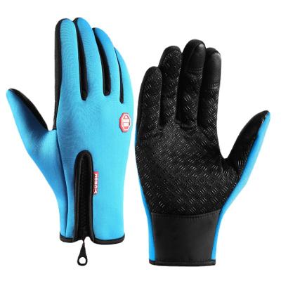 China Jacquard 2021 new style men and women sport winter warm running bicycle custom touch screen smart gloves for sale