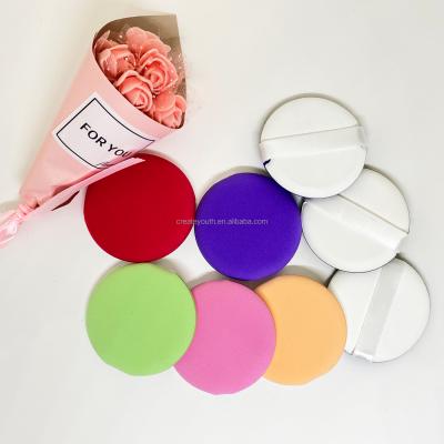 China Lady's Beauty Makeup TOOLS Round and Rectangle Washable Loose Soft and Hairy Cosmetic Face Powder Puff Sponge for sale