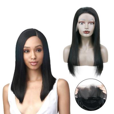 China Wholesale HD Brazilian Virgin Hair 150% 180% Density Silky Straight Wave Full Lace Wigs Natural Color High Quality for sale