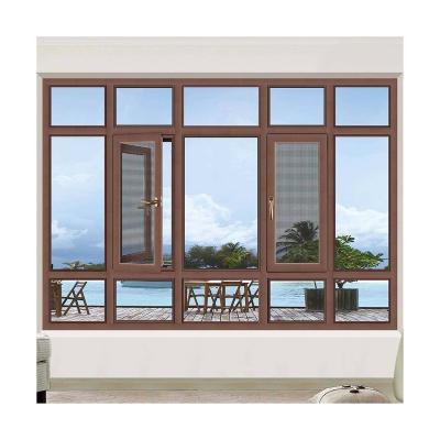 China Thermal Insulation Wholesale China Supplier Wide Range Use Simple Design Heat Insulation Aluminum Turn-Tilt Windows for sale