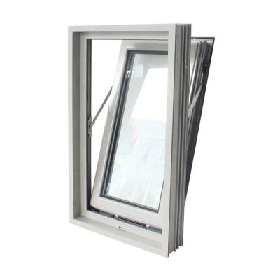 China Magnetic Screen Modern aluminium ventilation windows design toilet bathroom aluminum top hung window for sale