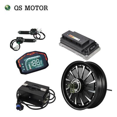 China Two series QSMOTOR 3000W 72V 80kph hub motor with EM100SP controller and kits for electric scooter for sale