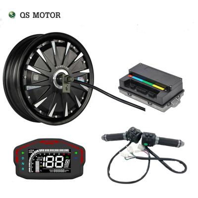 China Two Series QS Motor12*3.5inch 1500W 48V 55kph BLDC Motor E-scooter Hub Motor Kits With EM50SP Controller for sale