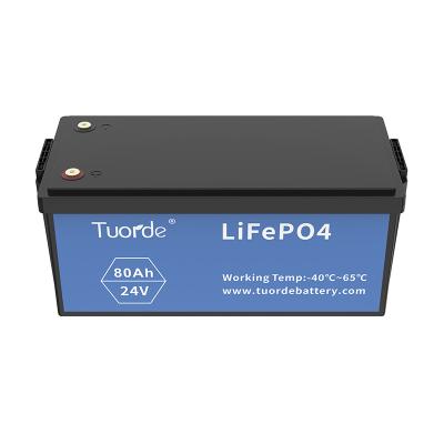 China 24V 80Ah LFP Low Temperature UPS Battery Long Cycle Life 3000 Cycles for sale