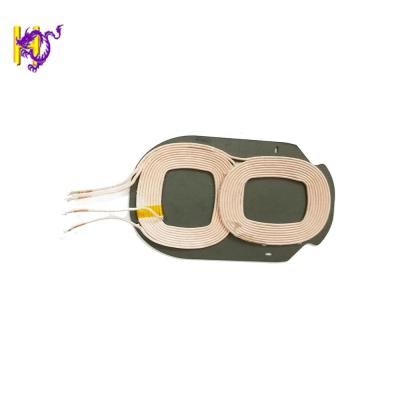 China Customized Double Layer Air Induction Qi Ferrite Sheet Charger Coil Wireless Induction Coil for sale