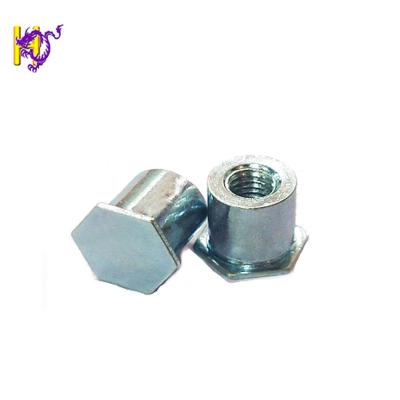 China Galvanized Stainless Steel Hardware Supplier China Carbon Steel Self Folding Blind Hole Rivet Nut Column For Metal Sheet for sale